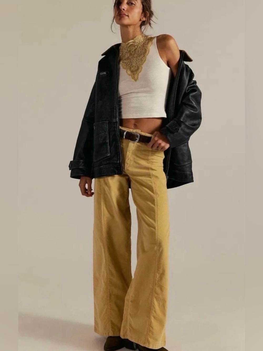NWOT size 24 Free People Libre Wide Leg corduroy pants